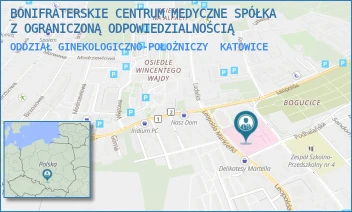 ODDZIAŁ GINEKOLOGICZNO-POŁOŻNICZY - BONIFRATERSKIE CENTRUM MEDYCZNE SPÓŁKA Z OGRANICZONĄ ODPOWIEDZIALNOŚCIĄ - UL. L.MARKIEFKI 87,  KATOWICE