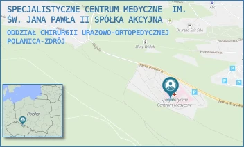 ODDZIAŁ CHIRURGII URAZOWO-ORTOPEDYCZNEJ - SPECJALISTYCZNE CENTRUM MEDYCZNE  IM. ŚW. JANA PAWŁA II SPÓŁKA AKCYJNA - UL. JANA PAWŁA II 2,  POLANICA-ZDRÓJ
