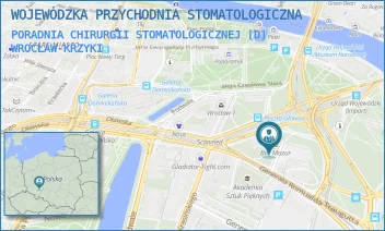 PORADNIA CHIRURGII STOMATOLOGICZNEJ [D] - WOJEWÓDZKA PRZYCHODNIA STOMATOLOGICZNA - UL. DOBRZYŃSKA 21/23,  WROCŁAW-KRZYKI