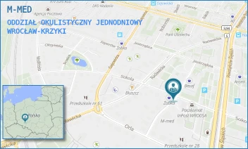 ODDZIAŁ OKULISTYCZNY JEDNODNIOWY - M-MED - UL. BOLESŁAWA ULANOWSKIEGO 18/20,  WROCŁAW-KRZYKI