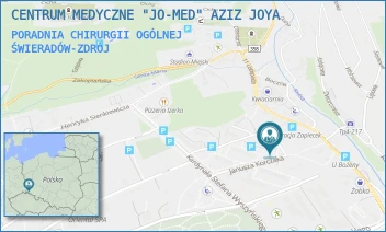 PORADNIA CHIRURGII OGÓLNEJ - CENTRUM MEDYCZNE "JO-MED" AZIZ JOYA - KORCZAKA 7D,  ŚWIERADÓW-ZDRÓJ