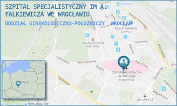 ODDZIAŁ GINEKOLOGICZNO-POŁOŻNICZY - SZPITAL SPECJALISTYCZNY IM A. FALKIEWICZA WE WROCŁAWIU - UL. WARSZAWSKA 2,  WROCŁAW
