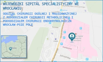 ODDZIAŁ CHIRURGII OGÓLNEJ I MAŁOINWAZYJNEJ Z PODODDZIAŁEM CHIRURGII METABOLICZNEJ I PODODDZIAŁEM CHIRURGII ENDOKRYNOLOGICZN - WOJEWÓDZKI SZPITAL SPECJALISTYCZNY WE WROCŁAWIU - KAMIEŃSKIEGO 73A,  WROCŁAW-PSIE POLE