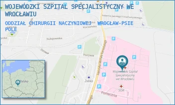 ODDZIAŁ CHIRURGII NACZYNIOWEJ - WOJEWÓDZKI SZPITAL SPECJALISTYCZNY WE WROCŁAWIU - UL. HENRYKA MICHAŁA KAMIEŃSKIEGO 73A,  WROCŁAW-PSIE POLE
