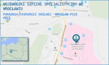 PORADNIA CHIRURGII OGÓLNEJ - WOJEWÓDZKI SZPITAL SPECJALISTYCZNY WE WROCŁAWIU - UL. HENRYKA MICHAŁA KAMIEŃSKIEGO 73A,  WROCŁAW-PSIE POLE
