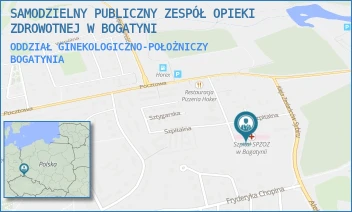ODDZIAŁ GINEKOLOGICZNO-POŁOŻNICZY - SAMODZIELNY PUBLICZNY ZESPÓŁ OPIEKI ZDROWOTNEJ W BOGATYNI - UL. SZPITALNA 16,  BOGATYNIA
