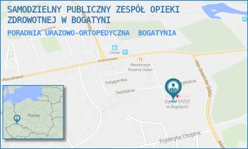 PORADNIA URAZOWO-ORTOPEDYCZNA - SAMODZIELNY PUBLICZNY ZESPÓŁ OPIEKI ZDROWOTNEJ W BOGATYNI - UL. SZPITALNA 16,  BOGATYNIA