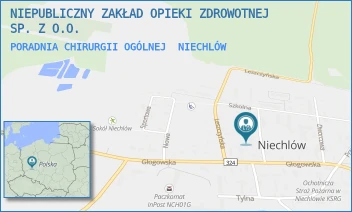 PORADNIA CHIRURGII OGÓLNEJ - NIEPUBLICZNY ZAKŁAD OPIEKI ZDROWOTNEJ SP. Z O.O. - UL. KRÓTKA 5,  NIECHLÓW