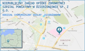 ODDZIAŁ CHIRURGICZNY OGÓLNY - NIEPUBLICZNY ZAKŁAD OPIEKI ZDROWOTNEJ SZPITAL POWIATOWY W DZIERŻONIOWIE SP. Z O.O. - CICHA 1,  DZIERŻONIÓW