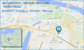PORADNIA CHIRURGII OGÓLNEJ - WOJEWÓDZKIE CENTRUM MEDYCZNE "DOBRZYŃSKA" - UL. DOBRZYŃSKA 21/23,  WROCŁAW