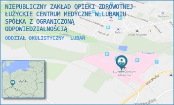 ODDZIAŁ OKULISTYCZNY - NIEPUBLICZNY ZAKŁAD OPIEKI ZDROWOTNEJ ŁUŻYCKIE CENTRUM MEDYCZNE W LUBANIU SPÓŁKA Z OGRANICZONĄ ODPOWIEDZIALNOŚCIĄ - UL. ZAWIDOWSKA 4,  LUBAŃ