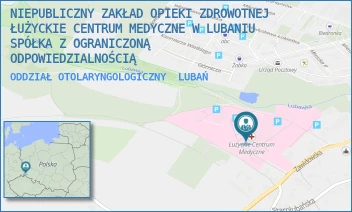 ODDZIAŁ OTOLARYNGOLOGICZNY - NIEPUBLICZNY ZAKŁAD OPIEKI ZDROWOTNEJ ŁUŻYCKIE CENTRUM MEDYCZNE W LUBANIU SPÓŁKA Z OGRANICZONĄ ODPOWIEDZIALNOŚCIĄ - UL. ZAWIDOWSKA 4,  LUBAŃ