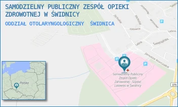 ODDZIAŁ OTOLARYNGOLOGICZNY - SAMODZIELNY PUBLICZNY ZESPÓŁ OPIEKI ZDROWOTNEJ W ŚWIDNICY - UL. LEŚNA 27-29,  ŚWIDNICA
