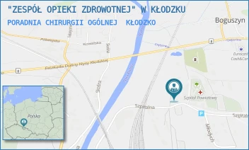 PORADNIA CHIRURGII OGÓLNEJ - "ZESPÓŁ OPIEKI ZDROWOTNEJ" W KŁODZKU - UL. SZPITALNA 1,  KŁODZKO