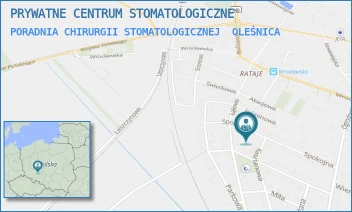 PORADNIA CHIRURGII STOMATOLOGICZNEJ - PRYWATNE CENTRUM STOMATOLOGICZNE - UL. SPOKOJNA 23,  OLEŚNICA