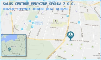 ODDZIAŁ LECZENIA JEDNEGO DNIA - SALUS CENTRUM MEDYCZNE SPÓŁKA Z O.O. - UL. JANUSZA KUSOCIŃSKIEGO 3A,  KŁODZKO