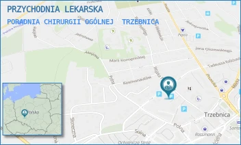 PORADNIA CHIRURGII OGÓLNEJ - PRZYCHODNIA LEKARSKA - UL. TADEUSZA KOŚCIUSZKI 10,  TRZEBNICA