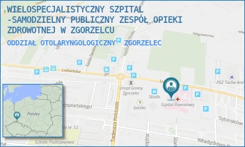 ODDZIAŁ OTOLARYNGOLOGICZNY - WIELOSPECJALISTYCZNY SZPITAL -SAMODZIELNY PUBLICZNY ZESPÓŁ OPIEKI ZDROWOTNEJ W ZGORZELCU - LUBAŃSKA 11-12,  ZGORZELEC