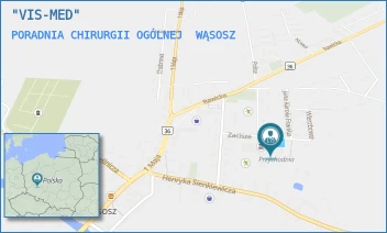 PORADNIA CHIRURGII OGÓLNEJ - "VIS-MED" - ZACISZE 10 A,  WĄSOSZ