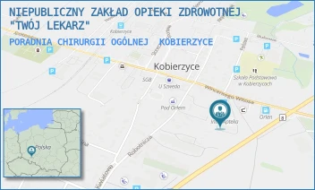 PORADNIA CHIRURGII OGÓLNEJ - NIEPUBLICZNY ZAKŁAD OPIEKI ZDROWOTNEJ "TWÓJ LEKARZ" - UL. WINCENTEGO WITOSA 5,  KOBIERZYCE