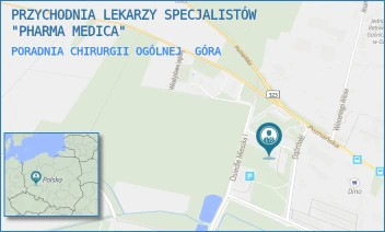 PORADNIA CHIRURGII OGÓLNEJ - PRZYCHODNIA LEKARZY SPECJALISTÓW "PHARMA MEDICA" - UL. ŚWIĘTOSŁAWY 1,  GÓRA