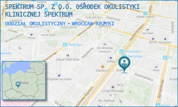 ODDZIAŁ OKULISTYCZNY - SPEKTRUM SP. Z O.O. OŚRODEK OKULISTYKI KLINICZNEJ SPEKTRUM - UL. ZAOLZIAŃSKA 4,  WROCŁAW-KRZYKI