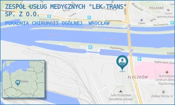 PORADNIA CHIRURGII OGÓLNEJ - ZESPÓŁ USŁUG MEDYCZNYCH "LEK-TRANS" SP. Z O.O. - WŁADYSŁAWA REYMONTA 10B,  WROCŁAW