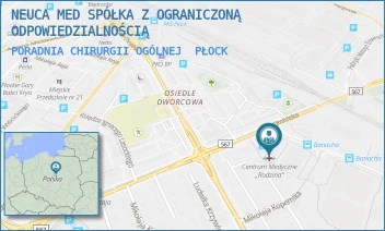 PORADNIA CHIRURGII OGÓLNEJ - ŚWIAT ZDROWIA OPERATOR MEDYCZNY SP. Z O.O - OTOLIŃSKA 8,  PŁOCK