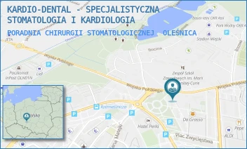 PORADNIA CHIRURGII STOMATOLOGICZNEJ - KARDIO-DENTAL - SPECJALISTYCZNA STOMATOLOGIA I KARDIOLOGIA - WOJSKA POLSKIEGO 56E/5,  OLEŚNICA