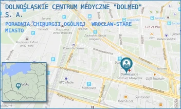 PORADNIA CHIRURGII OGÓLNEJ - DOLNOŚLĄSKIE CENTRUM MEDYCZNE "DOLMED" S. A. - UL. LEGNICKA 40,  WROCŁAW-STARE MIASTO