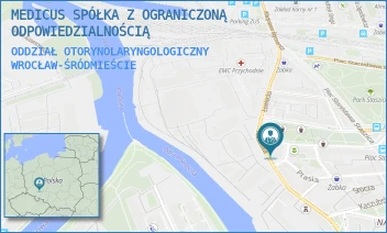 ODDZIAŁ OTORYNOLARYNGOLOGICZNY - MEDICUS SPÓŁKA Z OGRANICZONĄ ODPOWIEDZIALNOŚCIĄ - PL. STRZELECKI 24,  WROCŁAW-ŚRÓDMIEŚCIE