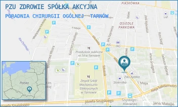 PORADNIA CHIRURGII OGÓLNEJ - PZU ZDROWIE SPÓŁKA AKCYJNA - UL. POLSKIEGO CZERWONEGO KRZYŻA 26,  TARNÓW