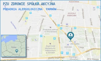 PORADNIA ALERGOLOGICZNA - PZU ZDROWIE SPÓŁKA AKCYJNA - UL. POLSKIEGO CZERWONEGO KRZYŻA 26,  TARNÓW