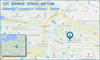 PORADNIA CHIRURGII OGÓLNEJ - PZU ZDROWIE SPÓŁKA AKCYJNA - OSIEDLOWA 9,  RADOM