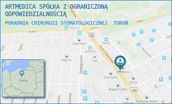 PORADNIA CHIRURGII STOMATOLOGICZNEJ - ARTMEDICA SPÓŁKA Z OGRANICZONĄ ODPOWIEDZIALNOŚCIĄ - SZOSA CHEŁMIŃSKA 166,  TORUŃ