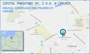 ODDZIAŁ GINEKOLOGICZNO-POŁOŻNICZY - SZPITAL POWIATOWY SP. Z O.O. W CHEŁMŻY - SZEWSKA 23,  CHEŁMŻA