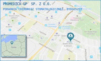 PORADNIA CHIRURGII STOMATOLOGICZNEJ - PROMEDICA-GP  SP. Z O.O. - CZERKASKA 22,  BYDGOSZCZ