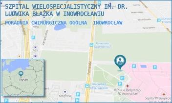 PORADNIA CHIRURGICZNA OGÓLNA - SZPITAL WIELOSPECJALISTYCZNY IM. DR. LUDWIKA BŁAŻKA W INOWROCŁAWIU - POZNAŃSKA 97,  INOWROCŁAW