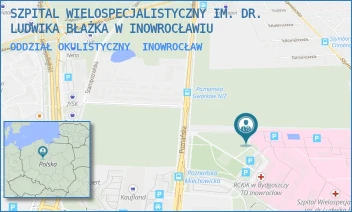 ODDZIAŁ OKULISTYCZNY - SZPITAL WIELOSPECJALISTYCZNY IM. DR. LUDWIKA BŁAŻKA W INOWROCŁAWIU - POZNAŃSKA 97,  INOWROCŁAW