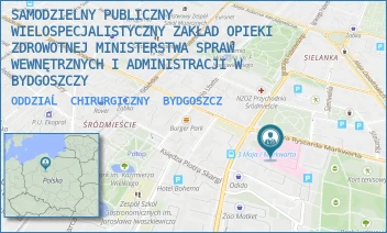 ODDZIAĹ CHIRURGICZNY - SAMODZIELNY PUBLICZNY WIELOSPECJALISTYCZNY ZAKŁAD OPIEKI ZDROWOTNEJ MINISTERSTWA SPRAW WEWNĘTRZNYCH I ADMINISTRACJI W BYDGOSZCZY - MARKWARTA 4-6,  BYDGOSZCZ