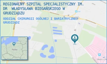 ODDZIAŁ CHIRURGII OGÓLNEJ I BARIATRYCZNEJ - REGIONALNY SZPITAL SPECJALISTYCZNY IM. DR  WŁADYSŁAWA BIEGAŃSKIEGO W GRUDZIĄDZU - RYDYGIERA 15/17,  GRUDZIĄDZ