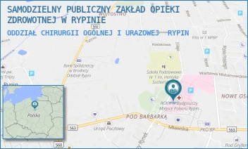 ODDZIAŁ CHIRURGII OGÓLNEJ I URAZOWEJ - SAMODZIELNY PUBLICZNY ZAKŁAD OPIEKI ZDROWOTNEJ W RYPINIE - 3 MAJA 2,  RYPIN