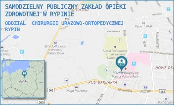 ODDZIAĹ CHIRURGII URAZOWO-ORTOPEDYCZNEJ - SAMODZIELNY PUBLICZNY ZAKŁAD OPIEKI ZDROWOTNEJ W RYPINIE - 3 MAJA 2,  RYPIN