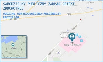ODDZIAŁ GINEKOLOGICZNO-POŁOŻNICZY - SAMODZIELNY PUBLICZNY ZAKŁAD OPIEKI ZDROWOTNEJ - SZPITALNA 3,  RADZIEJÓW