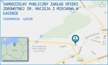 CHIRURGIA - SAMODZIELNY PUBLICZNY ZAKŁAD OPIEKI ZDROWOTNEJ IM. MACIEJA Z MIECHOWA W ŁASINIE - GRUDZIĄDZKA 2,  ŁASIN