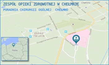 PORADNIA CHIRURGII OGÓLNEJ - ZESPÓŁ OPIEKI ZDROWOTNEJ W CHEŁMNIE - PLAC RYDYGIERA 1,  CHEŁMNO