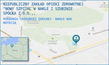 PORADNIA CHIRURGII OGÓLNEJ - NOWY SZPITAL W NAKLE I SZUBINIE SPÓŁKA Z O.O. - MICKIEWICZA 7,  NAKŁO NAD NOTECIĄ