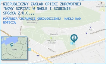PORADNIA CHIRURGII ONKOLOGICZNEJ - NOWY SZPITAL W NAKLE I SZUBINIE SPÓŁKA Z O.O. - MICKIEWICZA 7,  NAKŁO NAD NOTECIĄ