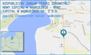 ODDZIAŁ CHIRURGICZNY OGÓLNY - NIEPUBLICZNY ZAKŁAD OPIEKI ZDROWOTNEJ NOWY SZPITAL W WĄBRZEŹNIE - NOWY SZPITAL W WĄBRZEŹNIE SP. Z O.O. - WOLNOŚCI 27,  WĄBRZEŹNO