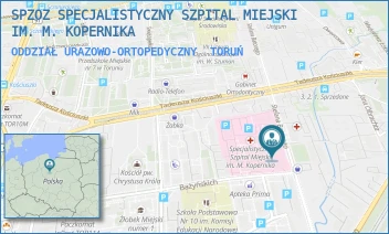 ODDZIAŁ URAZOWO-ORTOPEDYCZNY - SPZOZ SPECJALISTYCZNY SZPITAL MIEJSKI IM. M. KOPERNIKA - BATOREGO 17/19,  TORUŃ